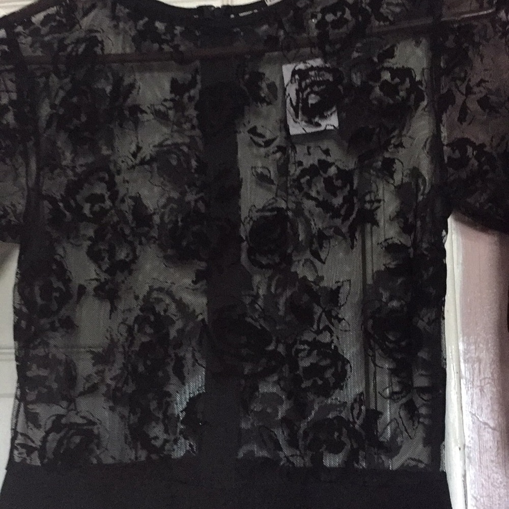 NEW Black lace romper - Picture 4 of 5